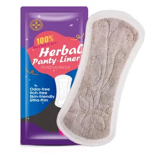 Prof.Ding Wholesale OEM Natural Herbal Wingless Pads Sanitary Panty Liners