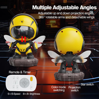 Proyector de Galaxia Bee Astronaut, Lámpara LED de Techo con Proyección de Estrellas, Nebulosa y Luz Nocturna, con Temporizador y Control Remoto, para Habitación Infantil