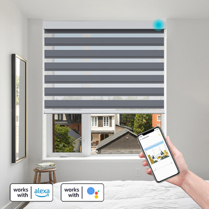 Thông minh cơ giới thân thiện với môi Zebra Con lăn rèm cửa sổ trong nhà trang trí nhà cơ giới Zebra Con lăn cửa sổ Shades - Product Image 2