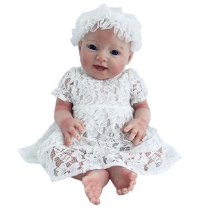 18 inç katı yumuşak silikon Bebe yeniden doğmuş bebek el yapımı yüksek kalite DIY Mini yumuşak oyuncak kızlar için - Product Image 2