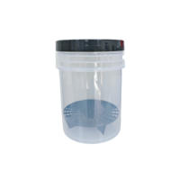 Logo personnalisé 5 gallons voiture détaillant seau en plastique transparent seau scellé huile lubrifiante emballage baril en gros