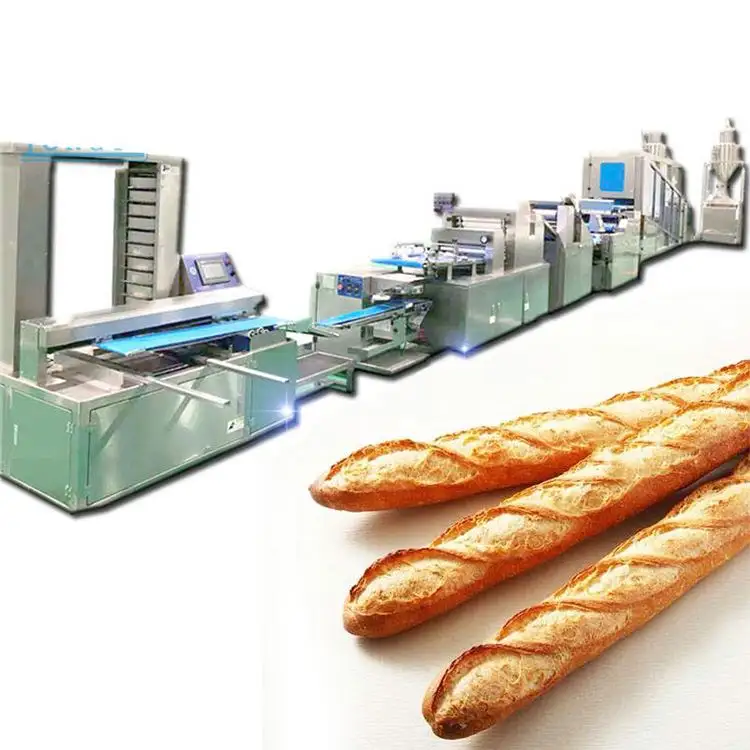 Hot Sale Fully Automatic Bakery Naan Filling Bread Production Line Toast French Bread Making Machine