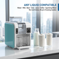 Machine à smoothies glacés automatique avec compresseur de refroidissement, préparation rapide en 60 secondes, pour tout liquide, 110V 220V, usine OEM mondiale, ETL, usage domestique et hôtelier