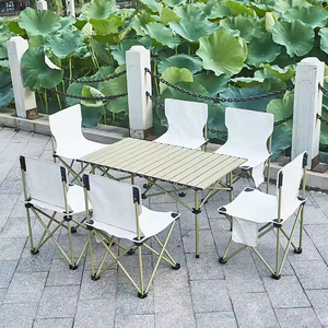 Factory Supply Portable Egg Roll <b>Camping</b> Travel Picnic Barbecue Desk Outdoor Furniture Carbon Steel Folding <b>Table</b> - Product Image 6