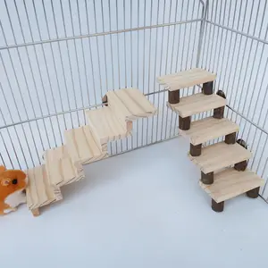 Hamster Speelgoed Papegaai Springplank Klimmen Ladder Houten Ladder Speelgoed Huisdier Speelgoed