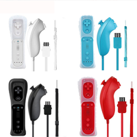 Manette de jeu 2 en 1 sans fil pour Nintendo Wii, Joystick intégré Motion Plus Nunchunk pour Nintendo Wii