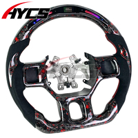 Volant sport en fibre de carbone forgée avec affichage LED du régime moteur pour Dodge Ram 1500 2500 3500 – Amélioration de l'intérieur de la voiture, personnalisable