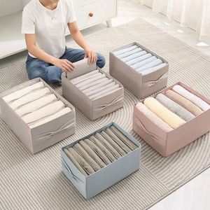 Boîte de rangement pour vêtements en tissu domestique, organisateur de penderie, organiseurs de pantalons et chemises, boîte de rangement pour jeans - Product Image 6