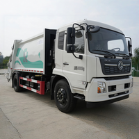 Camion compacteur de déchets Dongfeng 4X2 15CBM, camion de collecte des déchets pour l'assainissement municipal