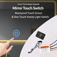 Interruptor Táctil Inteligente de 110-220V para Luz Frontal de Espejo