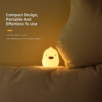 Cadeau USB Silicone Kawaii Cute Color Change Animal LED Table Touch Children's Kids Portable Light Mini Silicone LED Night Light
