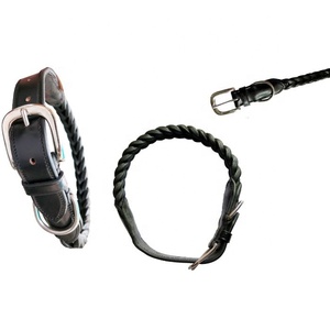 Sustainable Leather Pet <b>Leash</b> and <b>Dog</b> Collar Rivet Design Premium Pet Accessories - Product Image 1