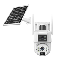 Cámara de Seguridad Ubox 4G con Energía Solar, V380, Doble Lente, Inalámbrica, Visión Nocturna, con Batería para Exteriores, Venta al Por Mayor