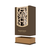 Emballage de boîte cadeau de parfum en papier de carton rigide vide de luxe personnalisé avec flacon compte-gouttes en verre d'huile de parfum de 30ml 50ml