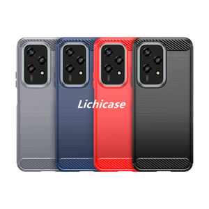 Licicase เคสกันกระแทกลายคาร์บอนไฟเบอร์, สำหรับ Honor Magic 7 Pro เคสป้องกัน TPU แบบยืดหยุ่น - Product Image 4