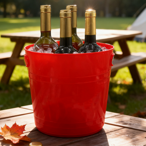 Chất lượng cao nhựa xô đá mini 6 lít rượu sâm banh Xô đá bồn tắm có tay cầm - Product Image 1