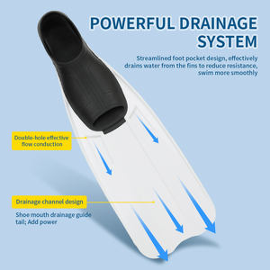 Wave New Diving Fin Flippers Snorkel Fins para adultos Equipo de natación Equipo de buceo en el <span class=keywords><strong>mar</strong></span> <span class=keywords><strong>Aletas</strong></span> - Product Image 5