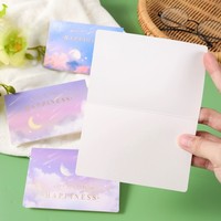 Biglietto di ringraziamento personalizzato con logo del brand, stampa su carta artistica, biglietto di auguri aziendale a doppia faccia a colori