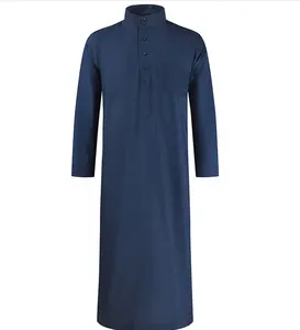 2020 New Arrival Hồi Giáo Váy Màu Xanh Mùa Thu Dài Tay Áo Người Đàn Ông Của Áo Váy Muslim Hồi Giáo X-