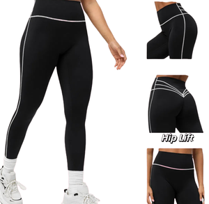 Leggings de Yoga Yimo para Mujer, Antibacterianos, de Spandex/Nailon, Levanta Glúteos, Alta Elasticidad, Largo hasta el Tobillo, Cintura Elástica, para Gimnasio - Product Image 1