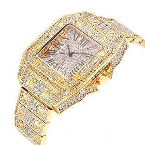 Nouvelle montre de luxe pour homme en moissanite VVVS, montre hip-hop et glacée pour les affaires avec cristal saphir résistant à l'eau - Product Image 3