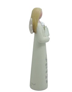 Polyresin <strong>Angel</strong> <strong>Figure</strong> with Clear Vase/Flowers Resin Crafts - Product Image 4