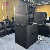 Sistem Speaker Line Array Aktif HDL 10A Dual 8-inci, Loudspeaker Audio Profesional untuk DJ dan Penguatan Suara