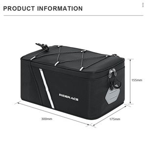 RIDERACE 5L sacoche de vélo panier arrière de vélo sacoche étanche avec housse de pluie <span class=keywords><strong>porte</strong></span>-bagages arrière <span class=keywords><strong>sac</strong></span> de selle de siège arrière bagages de cyclisme - Product Image 6