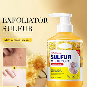 Promoción de venta caliente: gel de ducha hidratante de alta calidad con azufre y eliminación de ácaros, loción corporal de limpieza profunda - Product Image 1