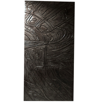 Panel Dinding 3D Bertekstur Dekoratif Perak Antik, Diukir dengan Mesin CNC MDF Modern