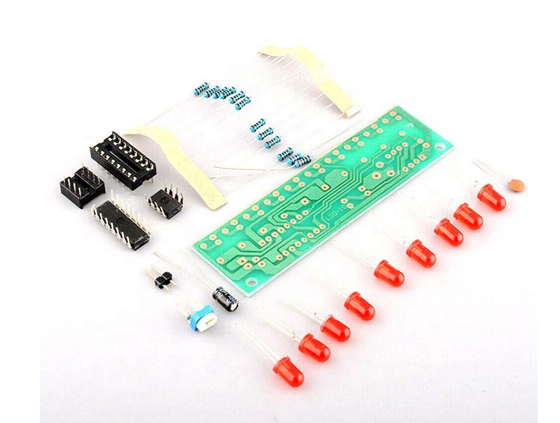 2 Stücke LED Lauflicht Wasser Fließendes Licht Modul NE555 CD4017 LED