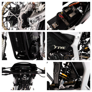 Motocicleta Todoterreno de Dos Ruedas Tengyue TY3000W para Carreras en Interiores, 72V 60A, Neumáticos Deslizantes, 125km/h, 12KW - Product Image 4