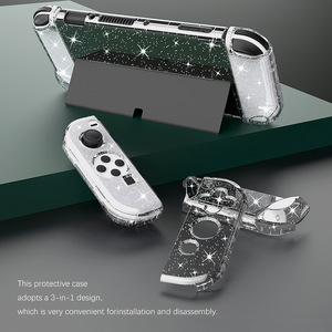 <b>Switch</b> <b>OLED</b> Glitter Crystal <b>Case</b> Protective Cover For Nintendo <b>Switch</b> <b>OLED</b> Console PC Material - Product Image 3
