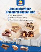 Machine de fabrication de gaufres, 1 pièce, ligne de production automatique, pour fabriquer des biscuits et des gaufres