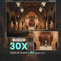 Controlador de Teclado para Cámara PTZ KB300PRO + 2 Cámaras de Conferencia PTZ UHD630A-NDI 1080P 60fps NDI con Seguimiento Automático por IA y Zoom 30x