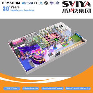 Parque de Trampolines Interior Personalizado para Niños, Equipo Comercial de Juegos Blandos para Niños y Adultos - Product Image 1