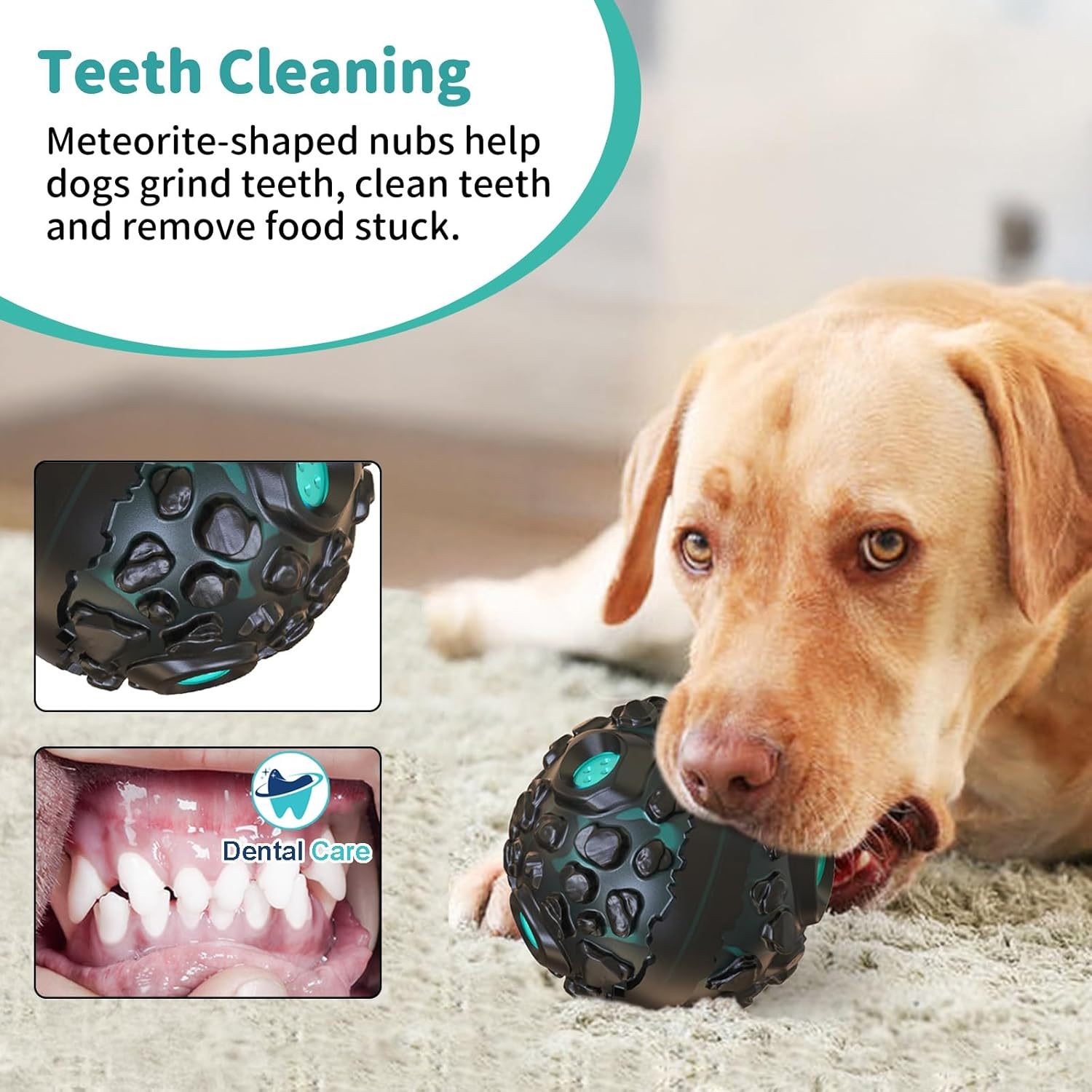 Squeaky Eco-Friendly Vinyl Dog Ball – Durable Interactive Chew Toy for Active Dogs - View 4