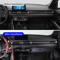 Pour Toyota Supra GR A90 2019-2022 Console tableau de bord Protection couverture décoration véritable Fiber de carbone accessoires intérieurs