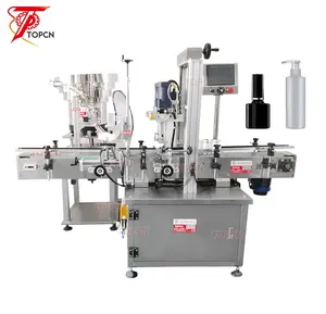 Spray Shower Gel Cream Flip Top Plastic Cap Closer Machine Cosmetic Automatic Screw Bottle Capping Machine With Cap Feeder