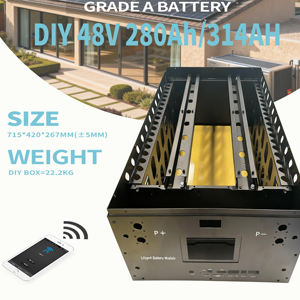 51.2V 280Ah/314Ah 15kWh LiFePO4 DIY Kit EU Stock - PB2A16S20P V19 BMS & 4.3-inch Display Energy Storage Box - Product Image 2