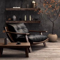 Chaise moderne de loisirs pour hôtel au design nordique Mobilier de salon Chaise canapé simple en tissu avec cadre en bois Chaise d'appoint
