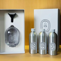DPTYQ 2025 – Coffret diffuseur de parfum d'ambiance en verre avec bâtonnets en rotin, sans flamme, sans alcool, aromathérapie, durée 180 jours