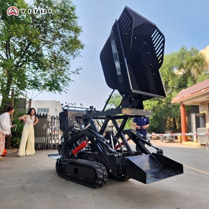 Mini-<span class=keywords><strong>dumper</strong></span> sur chenilles de 1 tonne, spécifications personnalisées, pour le transport sur chantier - Product Image 6