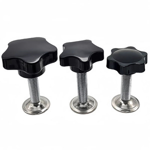 <span class=keywords><strong>Tornillo</strong></span> de sujeción de plástico con rosca macho M5 M6 <span class=keywords><strong>M8</strong></span> M10, perilla en forma de estrella negra, mango de agarre, apriete manual, <span class=keywords><strong>tornillo</strong></span> de pulgar estándar ISO - Product Image 4