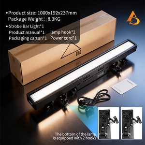 Aicpose แท่งไฟกะพริบสำหรับเวที RGBW UV, บาร์แสงกระพริบสำหรับใช้กลางแจ้ง - Product Image 6