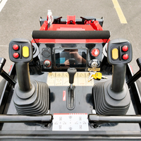 Mini-chargeuses compactes sur chenilles diesel avec broyeur forestier hydraulique V1000, chargeuse compacte sur chenilles, moteur Kubota EPA