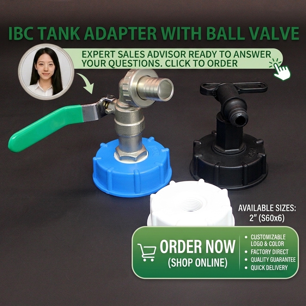 IBC Tank Adapter IBC Tank Fittings S60X6 FEMALE Water Tank Adapter And Plastic Tap Accessory Combination · image 6