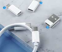 Kit de cable de carga y datos Usb C multifunción multipuerto 6 en 1 Kit de cable de carga de adaptador de teléfono de carga rápida de 60W para Phone15