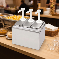 Distributeur de Ketchup de Table en Acier Inoxydable Jasonlon – Pompe à Sauce Suspendue de Haute Qualité en Plastique Durable