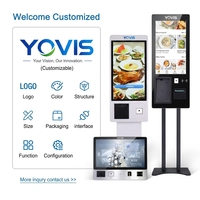 Kiosque de commande automatique 15,6 pouces avec prise en charge SDK, terminal tactile pour l'intégration de logiciels de restauration